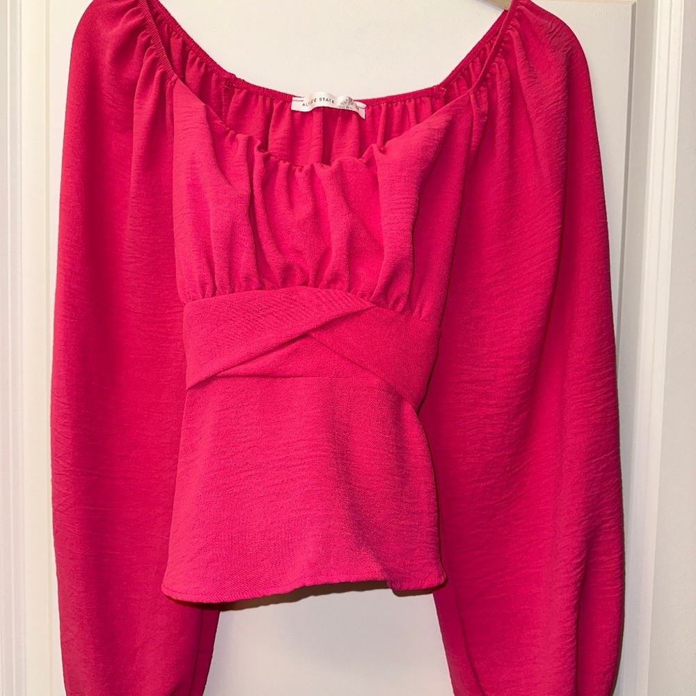 Altar'd State Babydoll Blouse, Size Medium - Picture 2 of 5